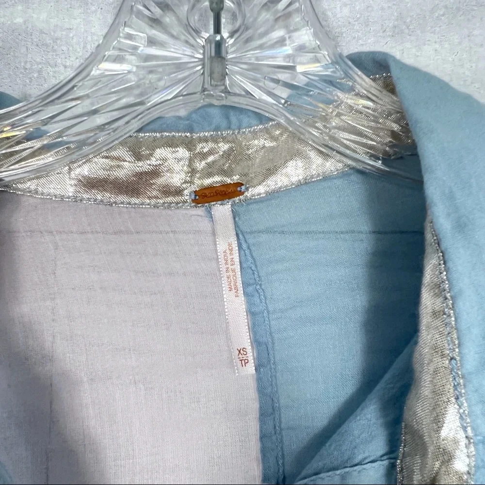 Free People Rainbow Rays Button Down - Picture 4 of 6